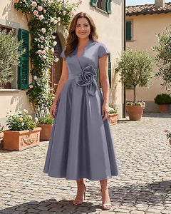 Satin-Mother-of-the-Bride-Dress-with-3D-Rose-Waist-Stormy-1