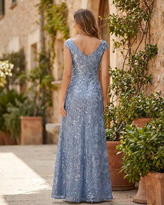 Mermaid-Mother-of-the-Bride-Dress-with-Sequin-Lace-Fabric-Dusty-Blue-2