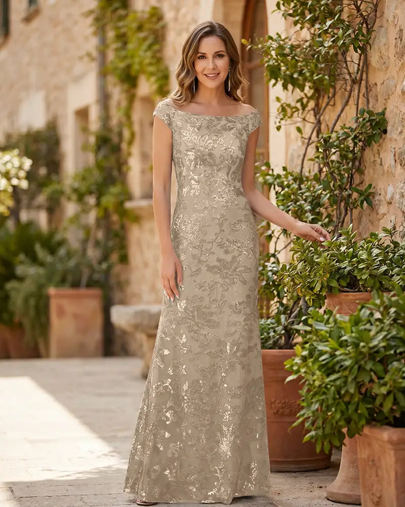 Mermaid-Mother-of-the-Bride-Dress-with-Sequin-Lace-Fabric-Ivory-1
