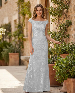 Mermaid-Mother-of-the-Bride-Dress-with-Sequin-Lace-Fabric-White-1