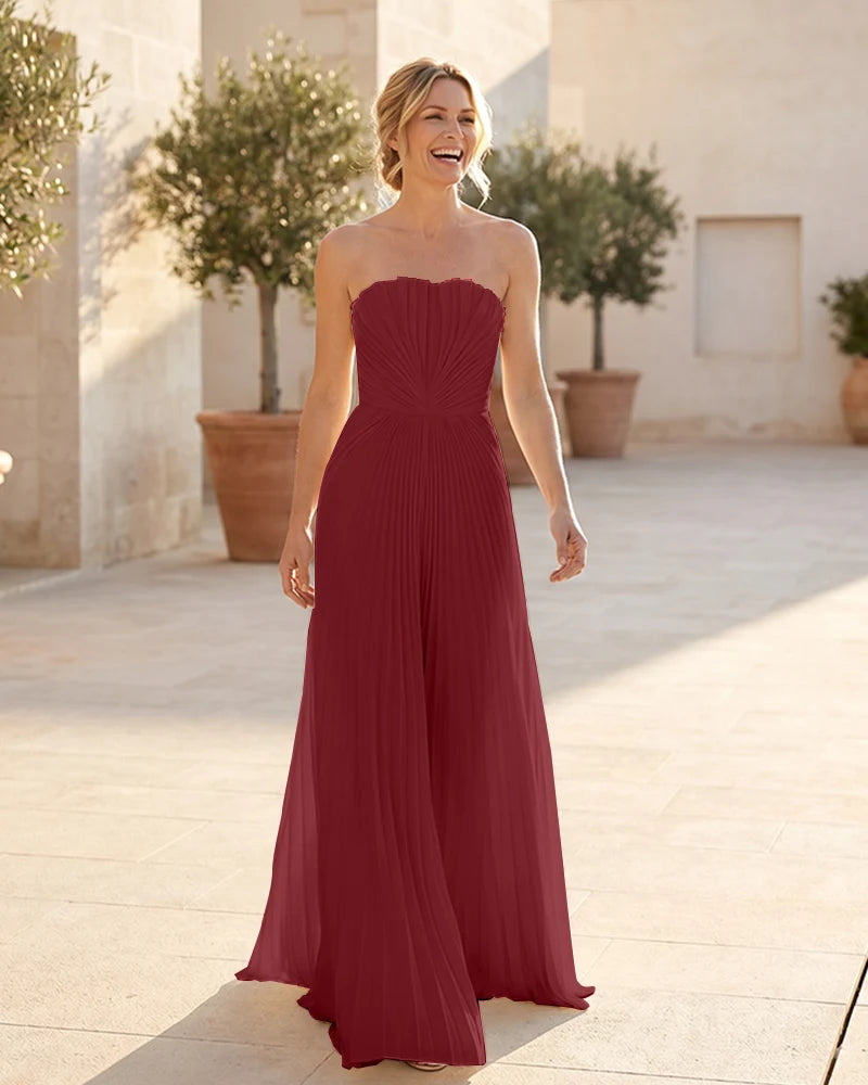 Strapless-Pleated-Maxi-Bridesmaid-Dress-with-Corset-Back-Desert-Rose-1