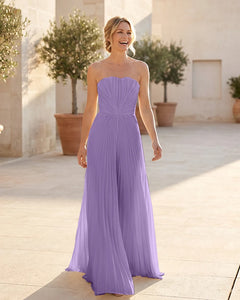 Strapless-Pleated-Maxi-Bridesmaid-Dress-with-Corset-Back-Tahiti-1