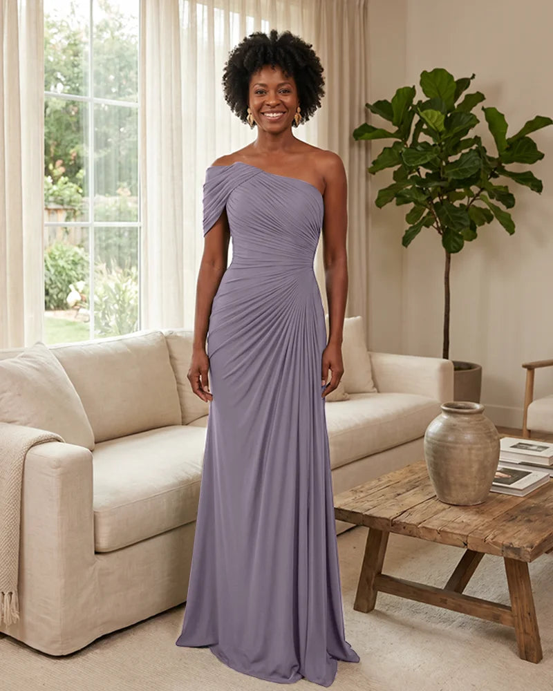 Off-the-Shoulder-Ruched-Mermaid-Corset-Back-Bridesmaid-Dress-Dusk-1
