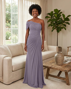 Off-the-Shoulder-Ruched-Mermaid-Corset-Back-Bridesmaid-Dress-Dusk-1