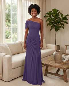 Off-the-Shoulder-Ruched-Mermaid-Corset-Back-Bridesmaid-Dress-Regency-1
