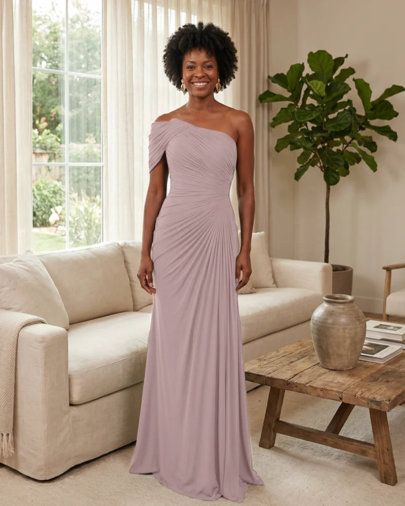 Off-the-Shoulder-Ruched-Mermaid-Corset-Back-Bridesmaid-Dress-Vintage-Mauve-1