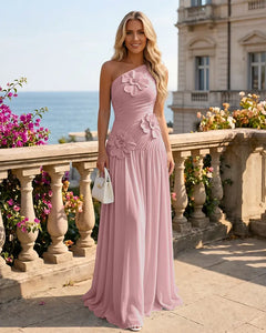 One-Shoulder-Bridesmaid-Dress-with-3D-Floral-Dusty-Rose-1