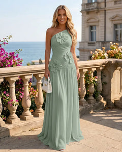 One-Shoulder-Bridesmaid-Dress-with-3D-Floral-Dusty-Sage-1