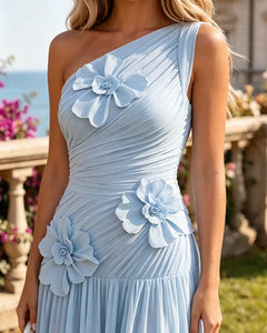 One-Shoulder-Bridesmaid-Dress-with-3D-Floral-Sky-Blue-4