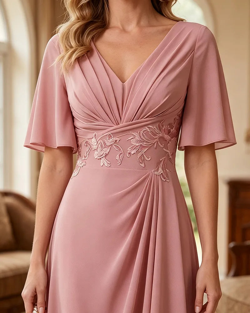 Flutter-Sleeve-Chiffon-Mother-of-the-Bride-Dress-Dusty-Rose-4