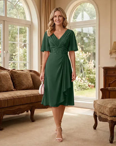 Flutter-Sleeve-Chiffon-Mother-of-the-Bride-Dress-Emerald-1