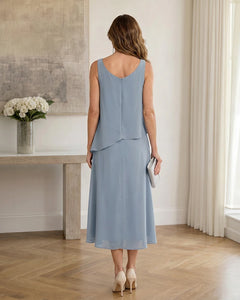 Chiffon-Formal-Mother-of-the-Bride-Dress-with-Capelet-Dusty-Blue-4