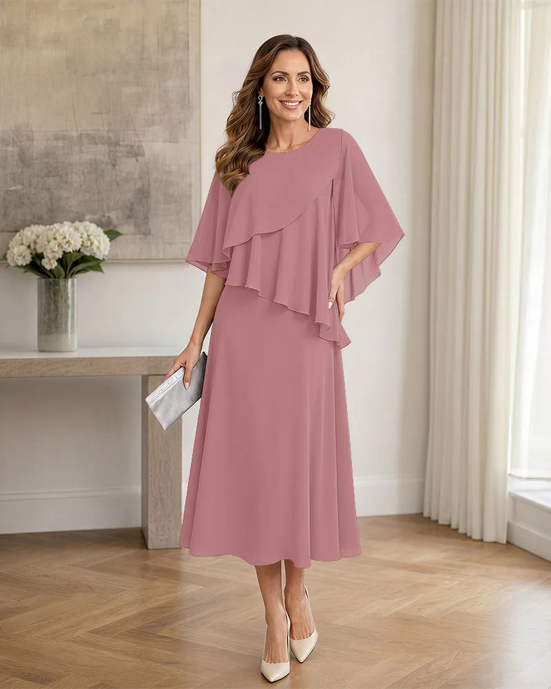 Chiffon-Formal-Mother-of-the-Bride-Dress-with-Capelet-Dusty-Rose-1