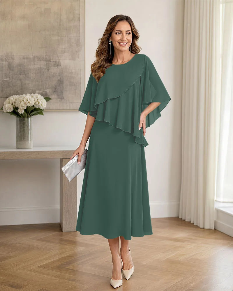 Chiffon-Formal-Mother-of-the-Bride-Dress-with-Capelet-Eucalyptus-1