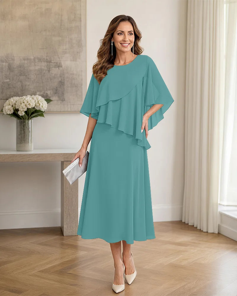 Chiffon-Formal-Mother-of-the-Bride-Dress-with-Capelet-Jade-1