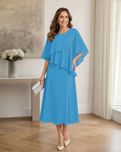 Chiffon-Formal-Mother-of-the-Bride-Dress-with-Capelet-Ocean-Blue-1