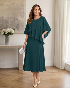 Chiffon-Formal-Mother-of-the-Bride-Dress-with-Capelet-Peacock-1