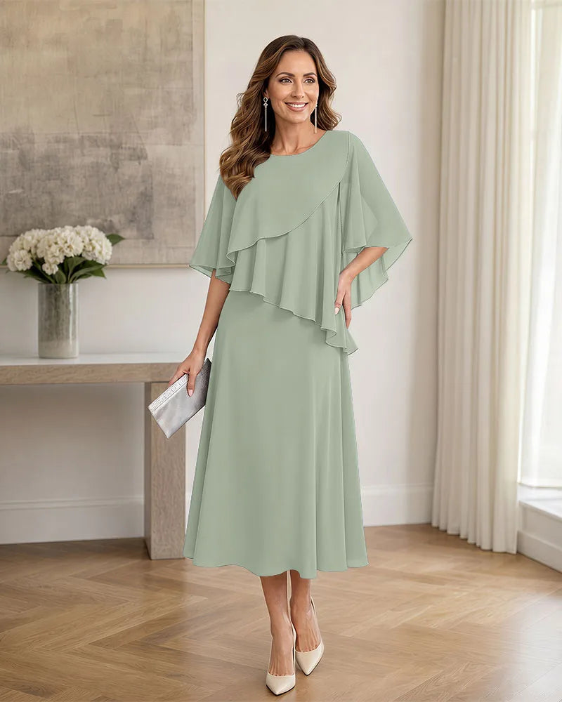 Chiffon-Formal-Mother-of-the-Bride-Dress-with-Capelet-Sage-1