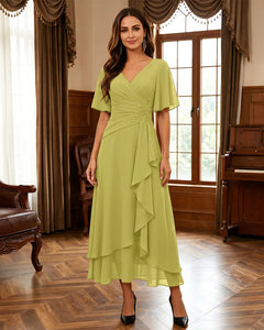 Ruffle-Hem-Mother-of-the-Bride-Dress-Lemon-1