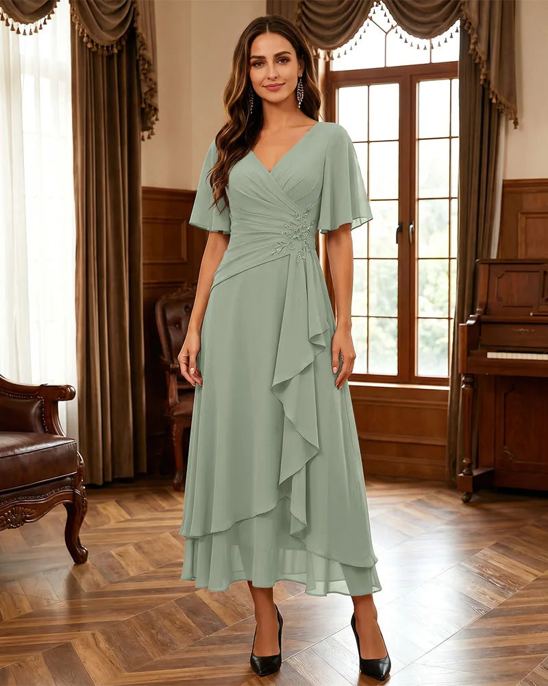 Ruffle-Hem-Mother-of-the-Bride-Dress-Sage-1