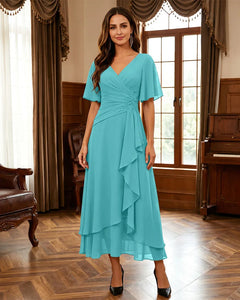 Ruffle-Hem-Mother-of-the-Bride-Dress-Turquoise-1