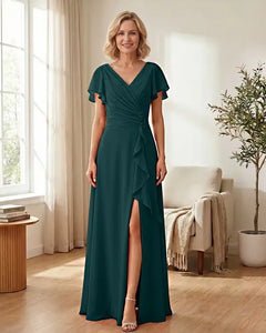 Chiffon-Mother-of-the-Bride-Dress-with-Corset-Back-Peacock-1