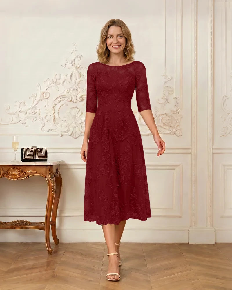 Floral-Lace-A-Line-Mother-of-the-Bride-Dress-Burgundy-1