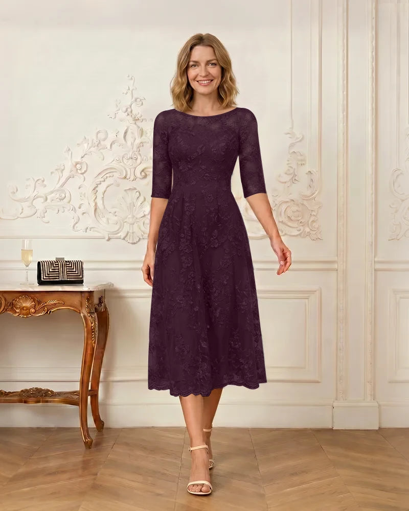 Floral-Lace-A-Line-Mother-of-the-Bride-Dress-Plum-1