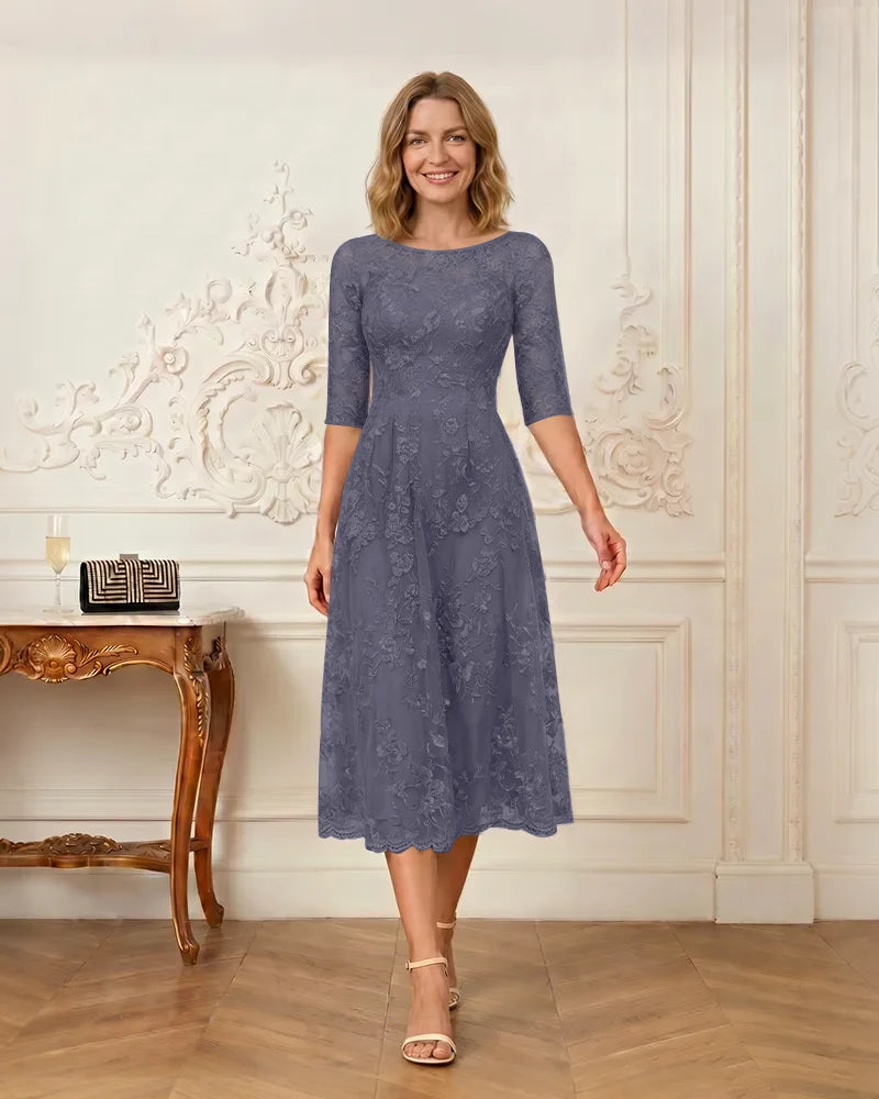 Floral-Lace-A-Line-Mother-of-the-Bride-Dress-Steel-Blue-1