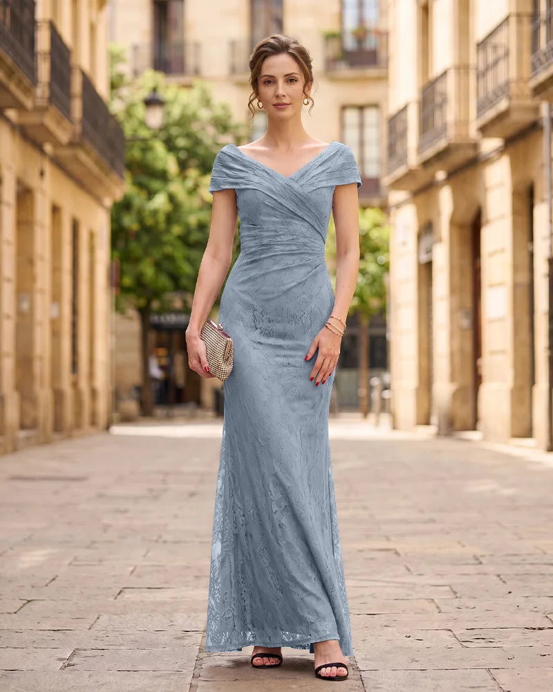 Full Lace Mermaid Formal Mother of the Bride Dress