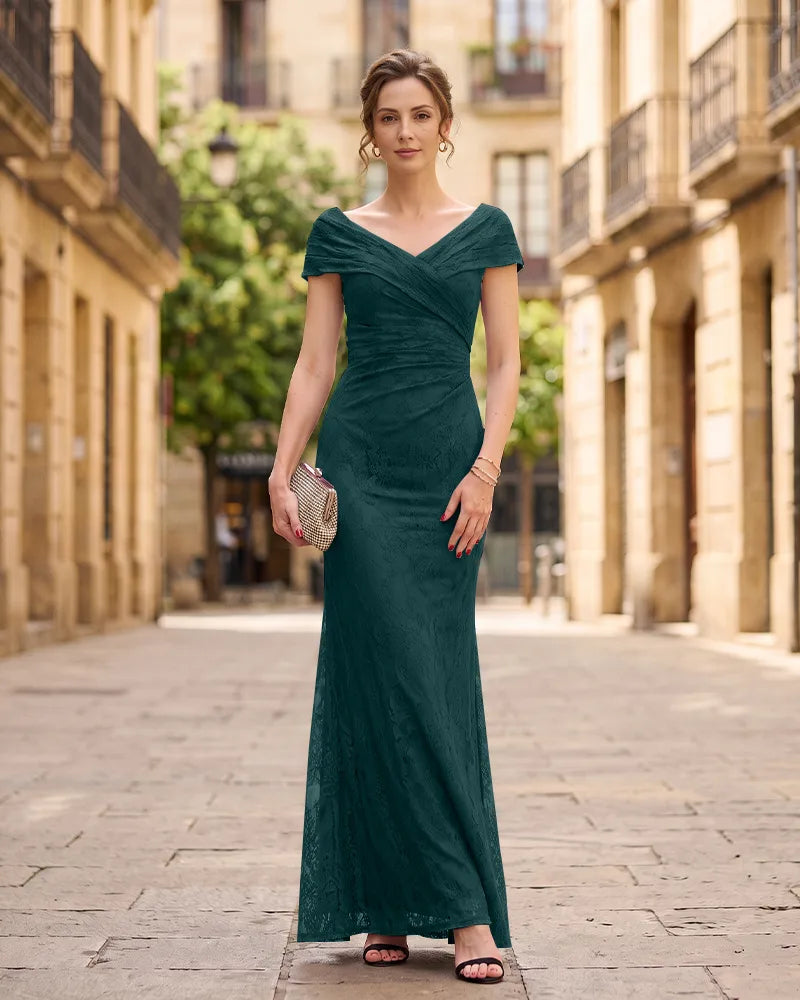 Full Lace Mermaid Formal Mother of the Bride Dress