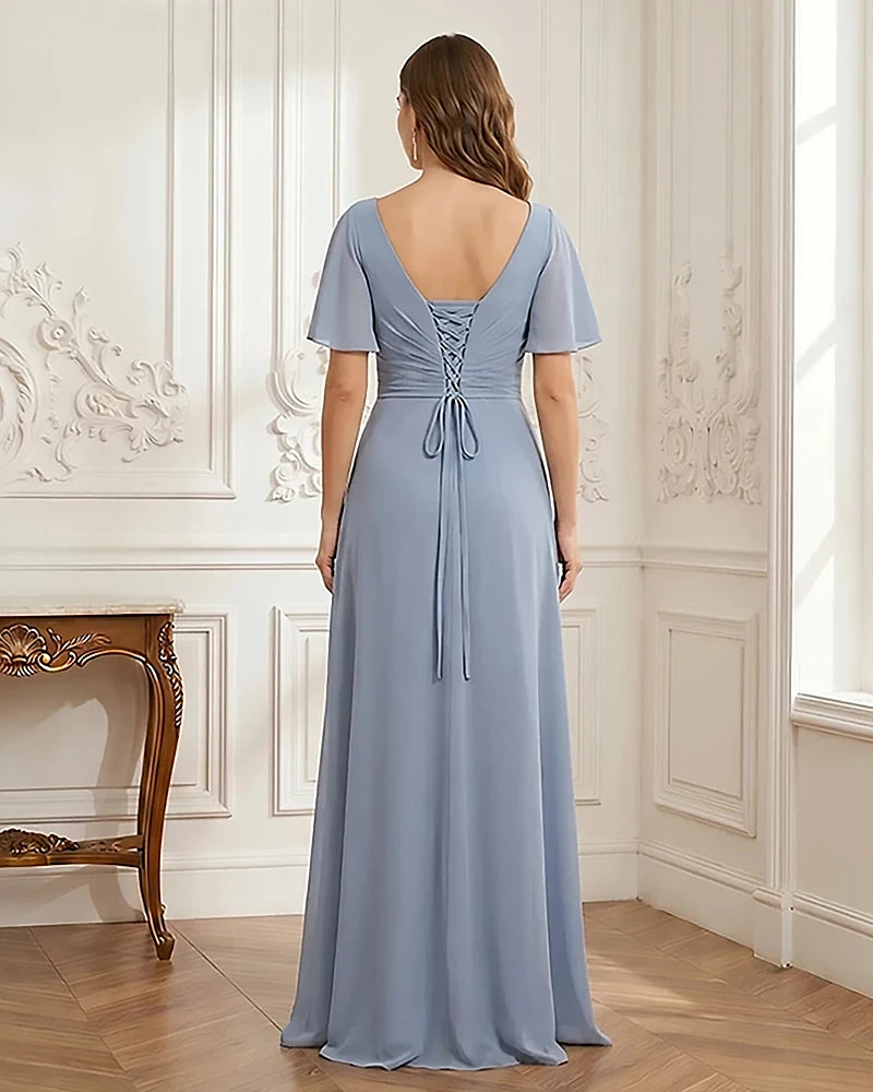 Chiffon-Flutter-Sleeves-Mother-of-the-Bride-Dress-with-Beaded-Dusty-Blue-2
