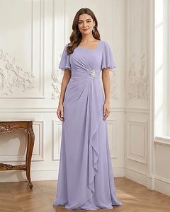 Chiffon-Flutter-Sleeves-Mother-of-the-Bride-Dress-with-Beaded-Lilac-1