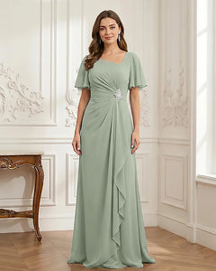 Chiffon-Flutter-Sleeves-Mother-of-the-Bride-Dress-with-Beaded-Sage-1