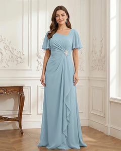 Chiffon-Flutter-Sleeves-Mother-of-the-Bride-Dress-with-Beaded-Sky-Blue-1