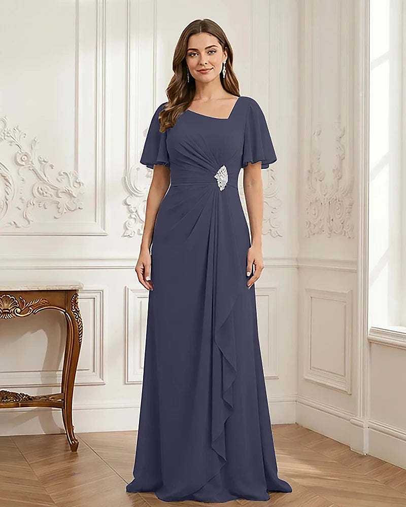Chiffon-Flutter-Sleeves-Mother-of-the-Bride-Dress-with-Beaded-Stormy-1