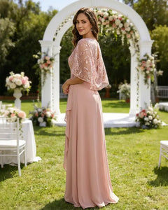 Lace-Capelet-Chiffon-Mother-of-the-Bride-Dress-Blushing-Pink-3