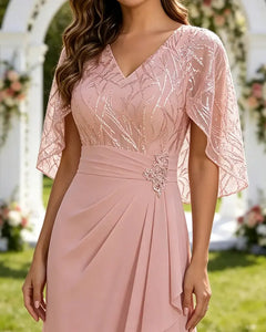 Lace-Capelet-Chiffon-Mother-of-the-Bride-Dress-Blushing-Pink-4