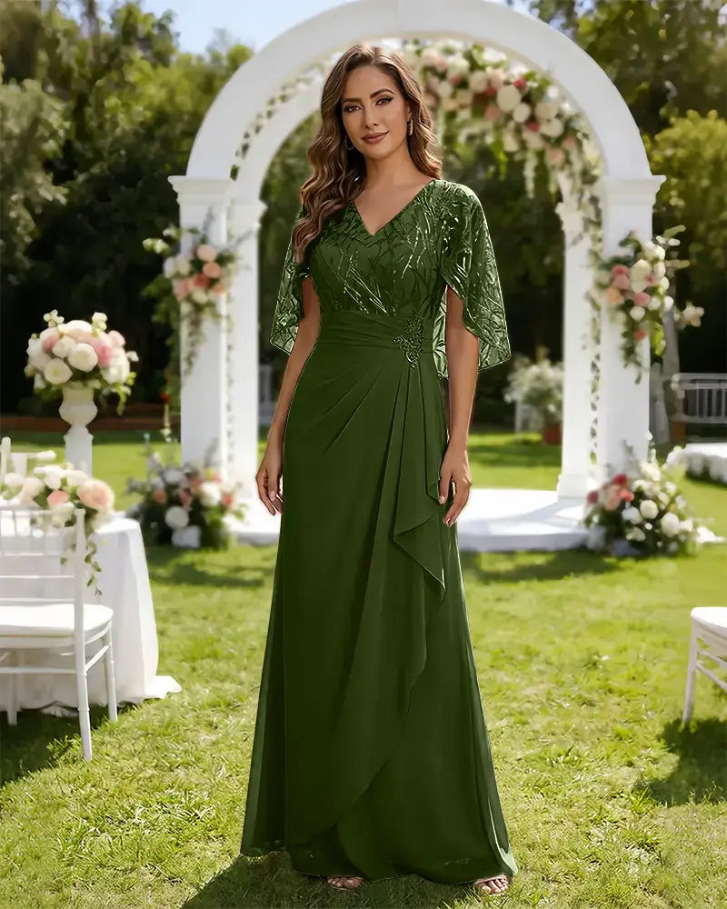 Lace-Capelet-Chiffon-Mother-of-the-Bride-Dress-Clover-1