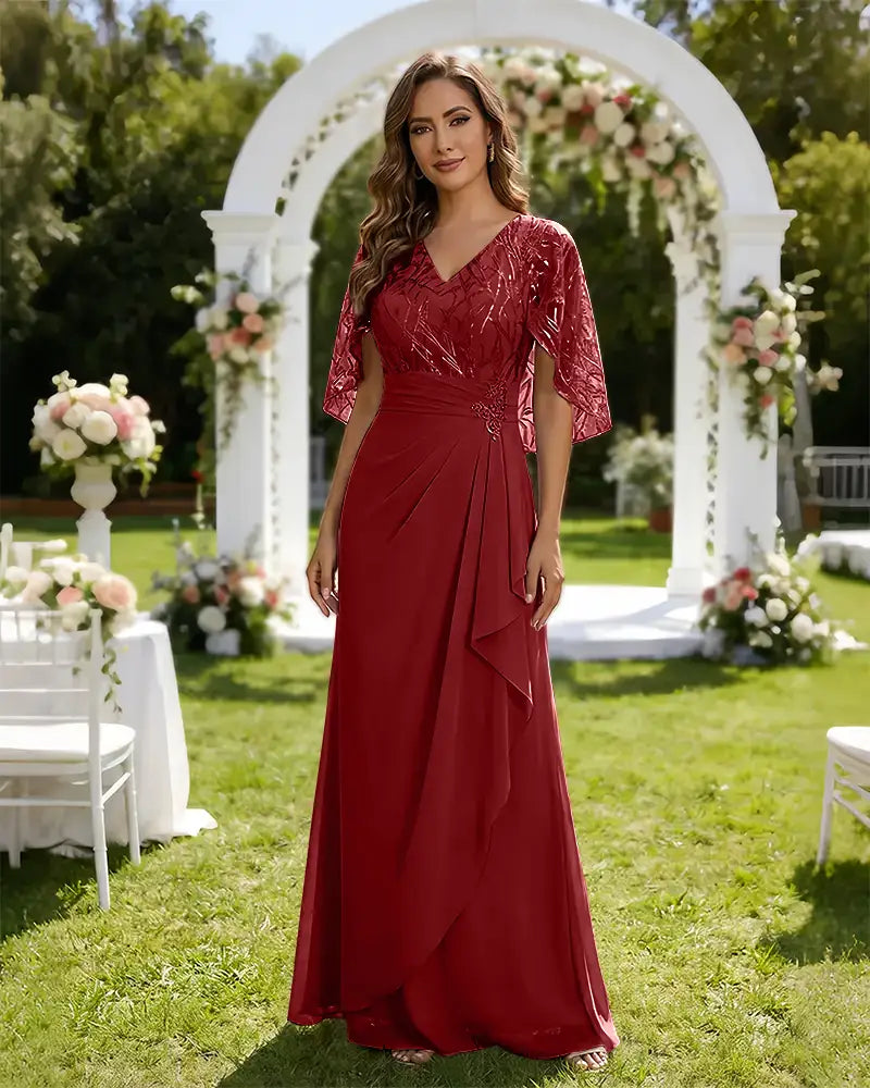 Lace-Capelet-Chiffon-Mother-of-the-Bride-Dress-Desert-Rose-1
