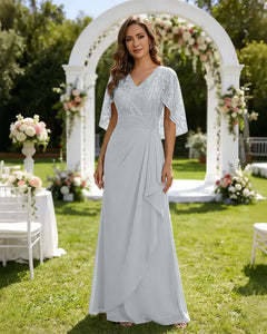 Lace-Capelet-Chiffon-Mother-of-the-Bride-Dress-Ivory-1
