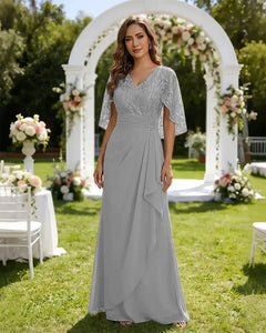 Lace-Capelet-Chiffon-Mother-of-the-Bride-Dress-Silver-1