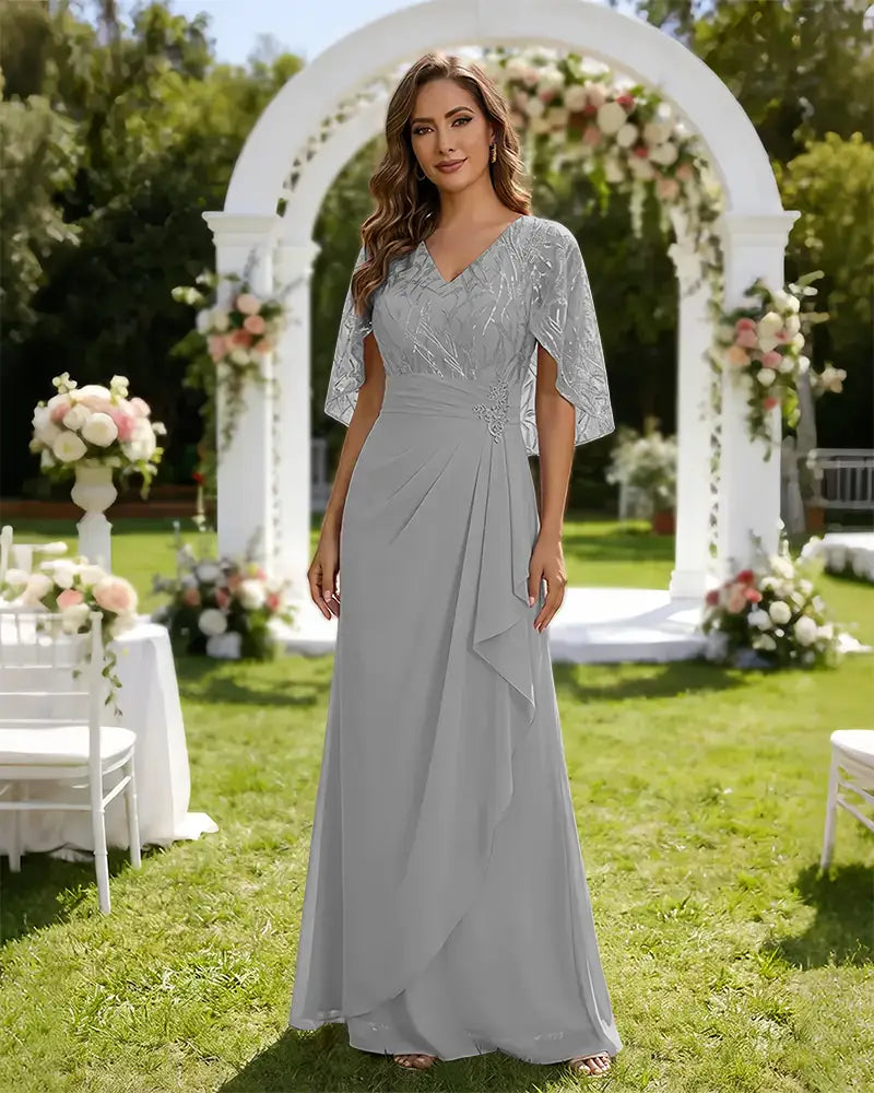 Lace-Capelet-Chiffon-Mother-of-the-Bride-Dress-Silver-1