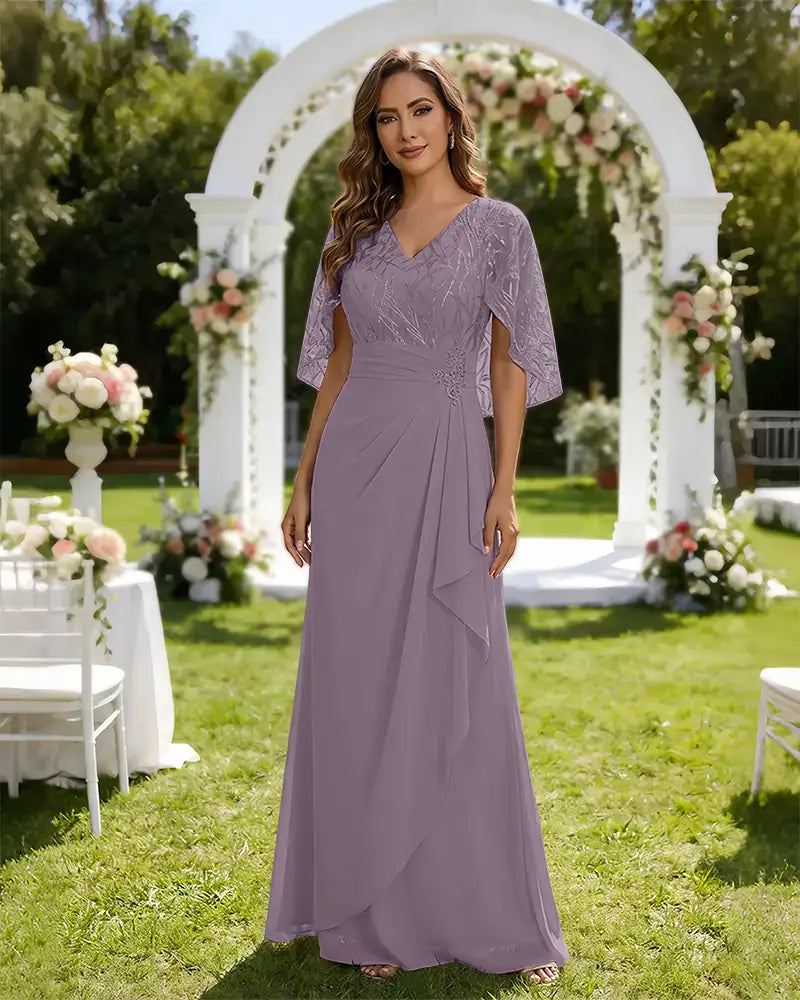 Lace-Capelet-Chiffon-Mother-of-the-Bride-Dress-Wisteria-1