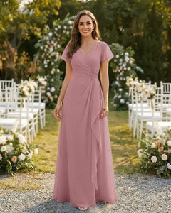 A-Line-Chiffon-Mother-of-the-Bride-Dress-with-Flutter-Sleeves-Dusty-Rose-1