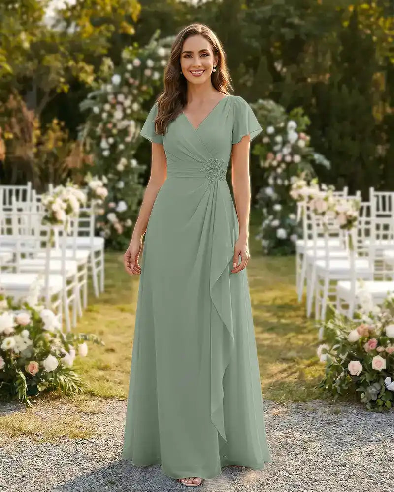 A-Line-Chiffon-Mother-of-the-Bride-Dress-with-Flutter-Sleeves-Dusty-Sage-1