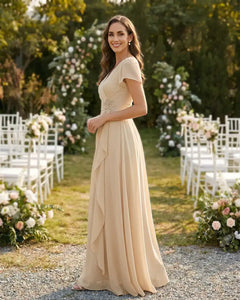 A-Line-Chiffon-Mother-of-the-Bride-Dress-with-Flutter-Sleeves-Ivory-3
