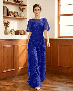 Embroidered-Lace-Sheer-Mesh-Mother-of-the-Bride-Dress-Royal-Blue-1