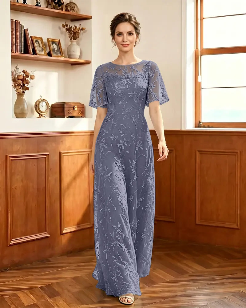 Embroidered-Lace-Sheer-Mesh-Mother-of-the-Bride-Dress-Stormy-1