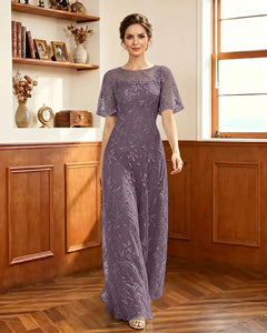 Embroidered-Lace-Sheer-Mesh-Mother-of-the-Bride-Dress-Wisteria-1